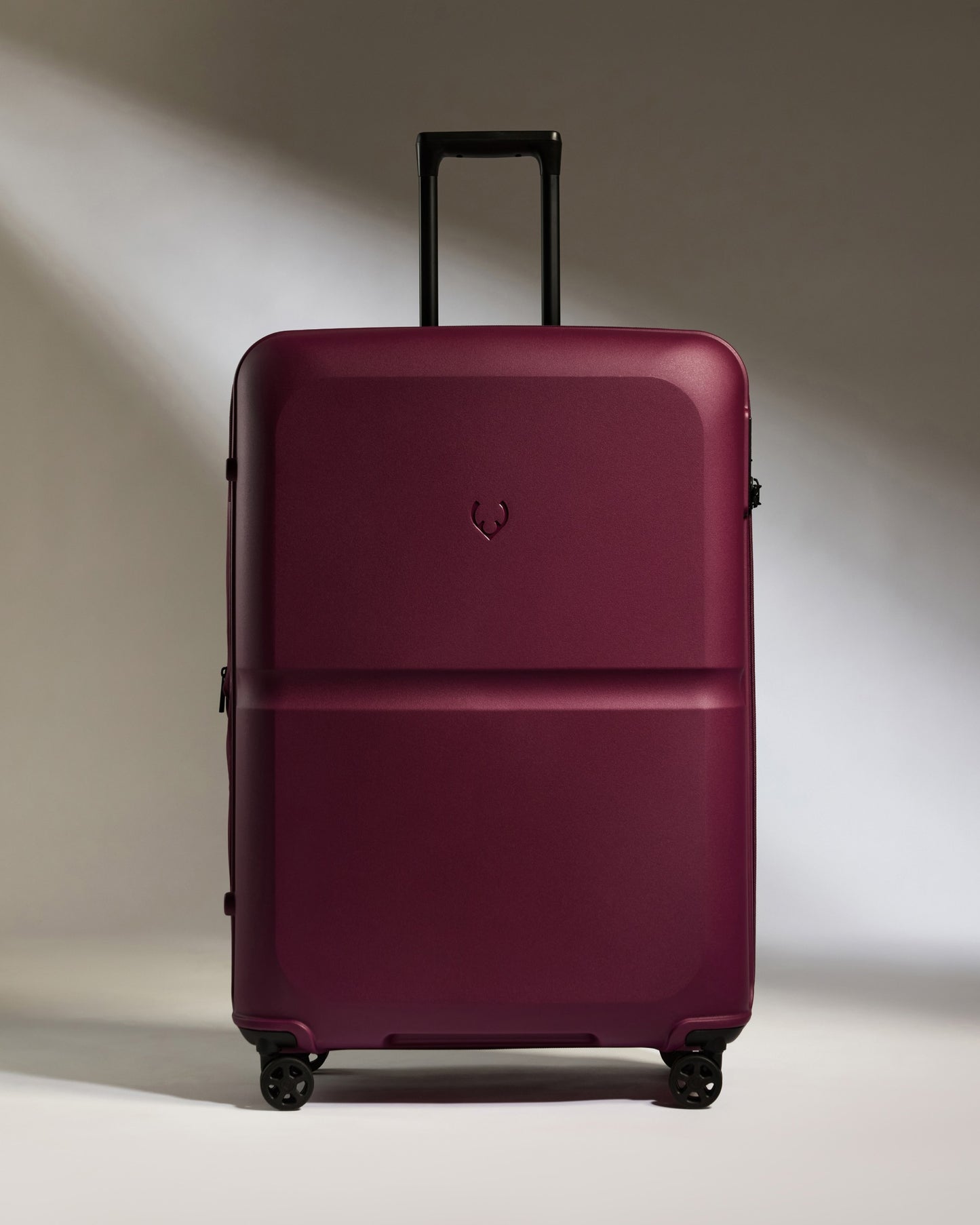 Large Suitcase in Heather Purple - Single Stripe