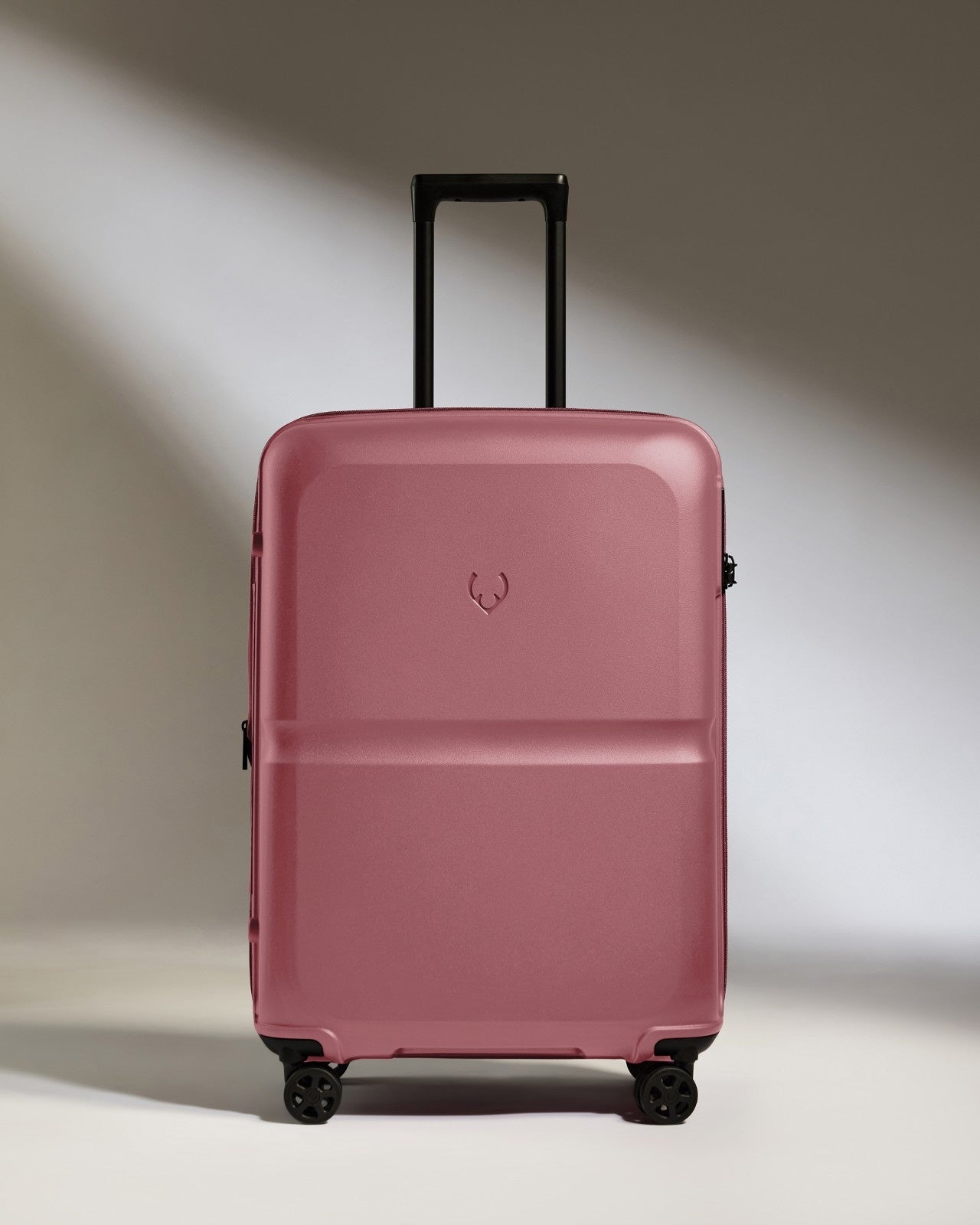 Medium Suitcase in Clay Pink - Single Stripe