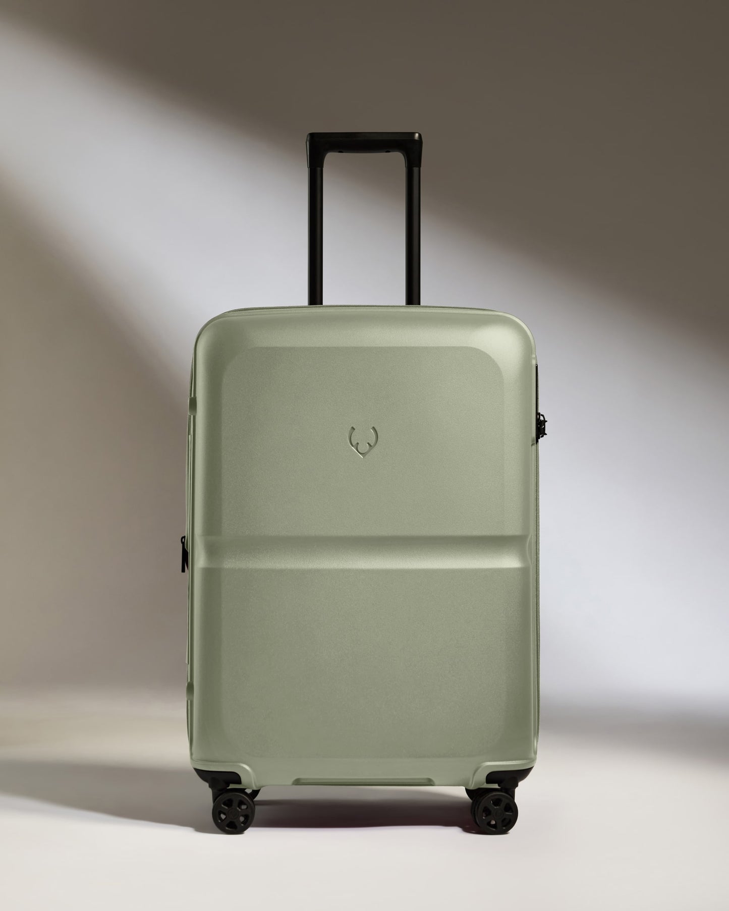 Medium Suitcase in Clover Green - Single Stripe