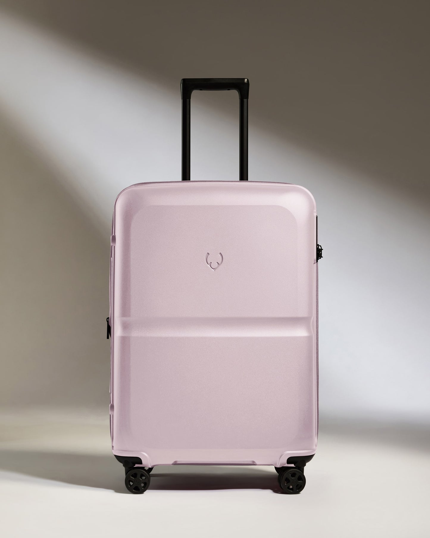 Medium Suitcase in Dusk Pink - Single Stripe