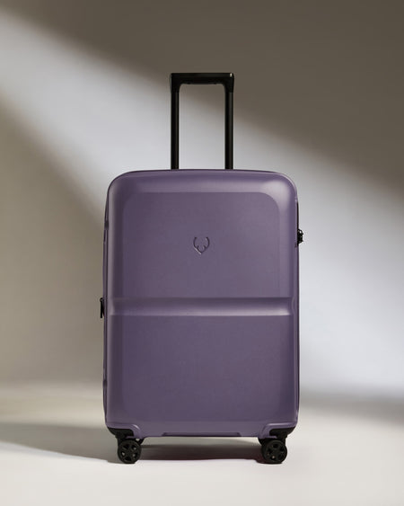 Medium Suitcase in Thistle Purple - Single Stripe