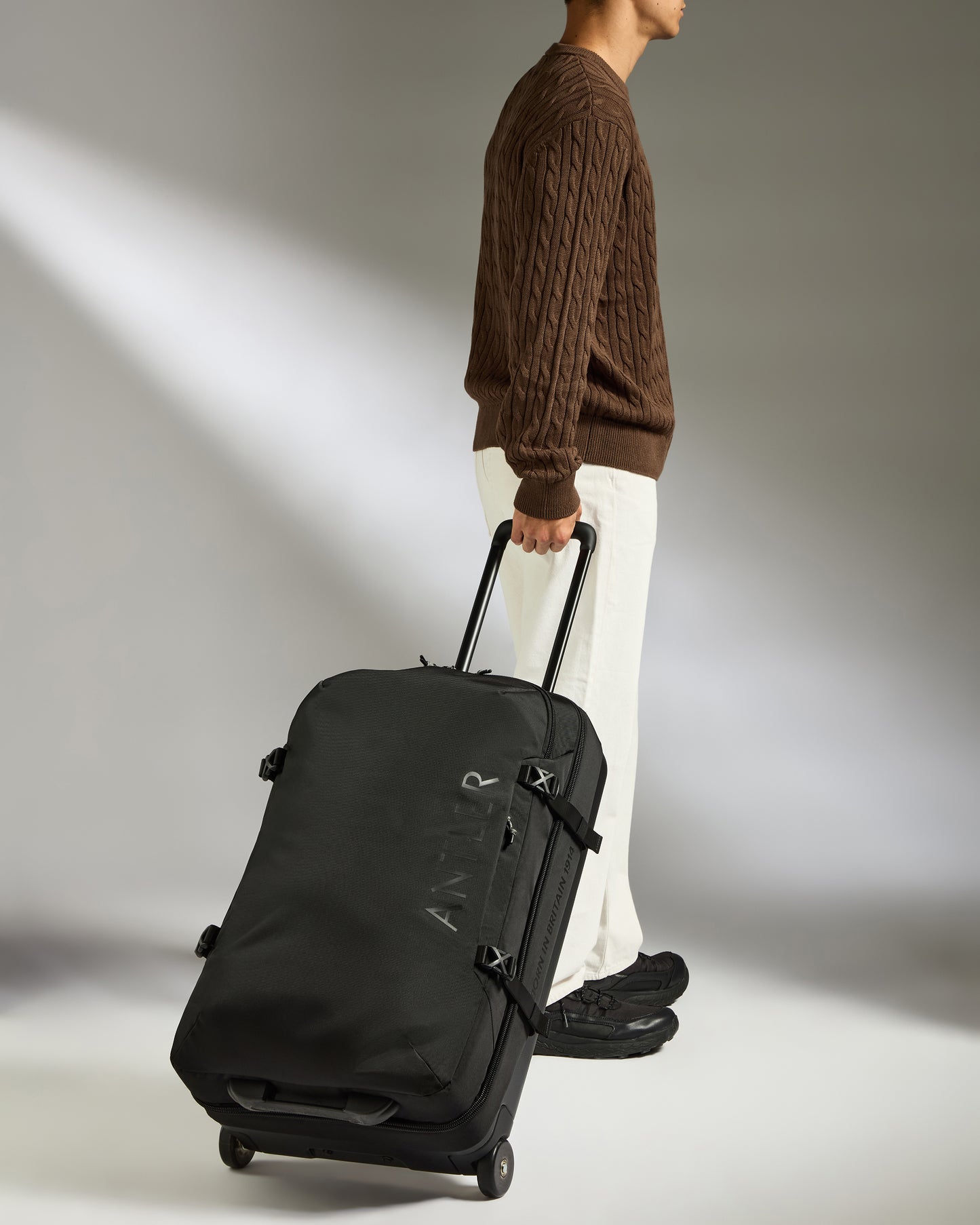 Discovery Wheeled Duffel in Black