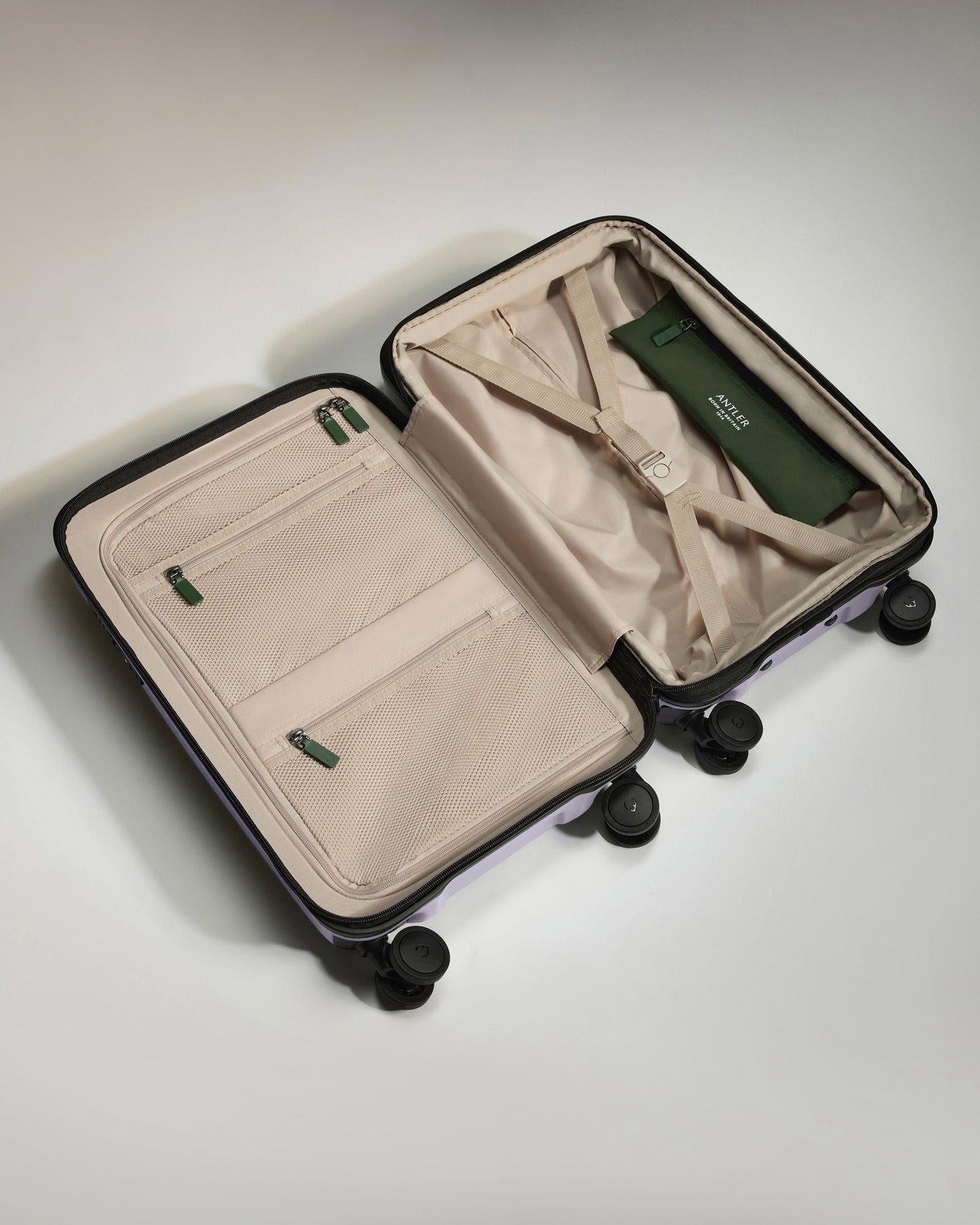 Expandable Cabin Suitcase in Meadow Purple - Icon Stripe