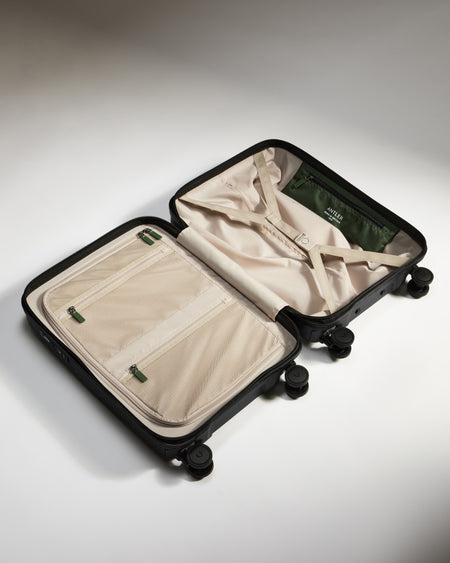 Cabin Suitcase in Black - Icon Stripe