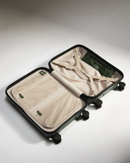 Cabin Suitcase in Antler Green - Icon Stripe