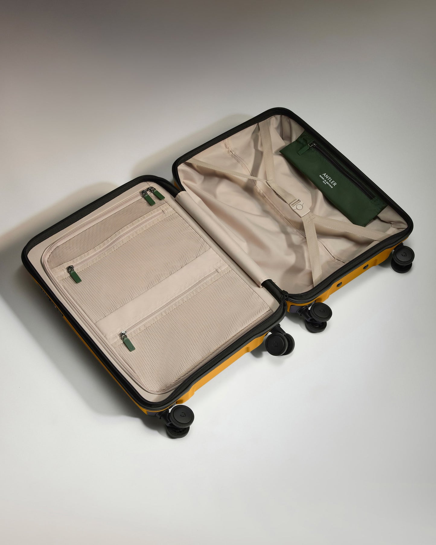 Cabin Suitcase in Mustard Yellow - Icon Stripe