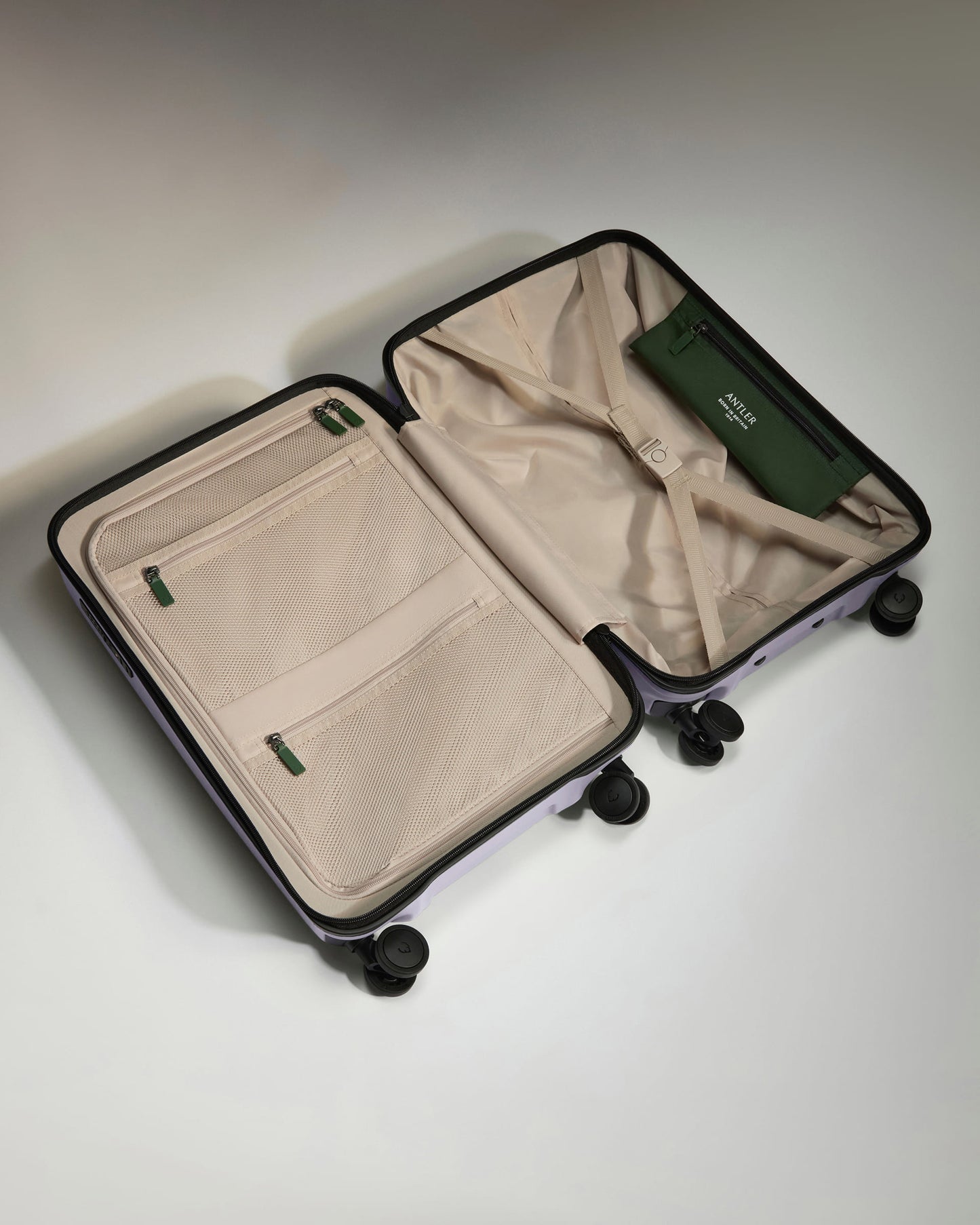 Large Cabin Suitcase in Meadow Purple - Icon Stripe