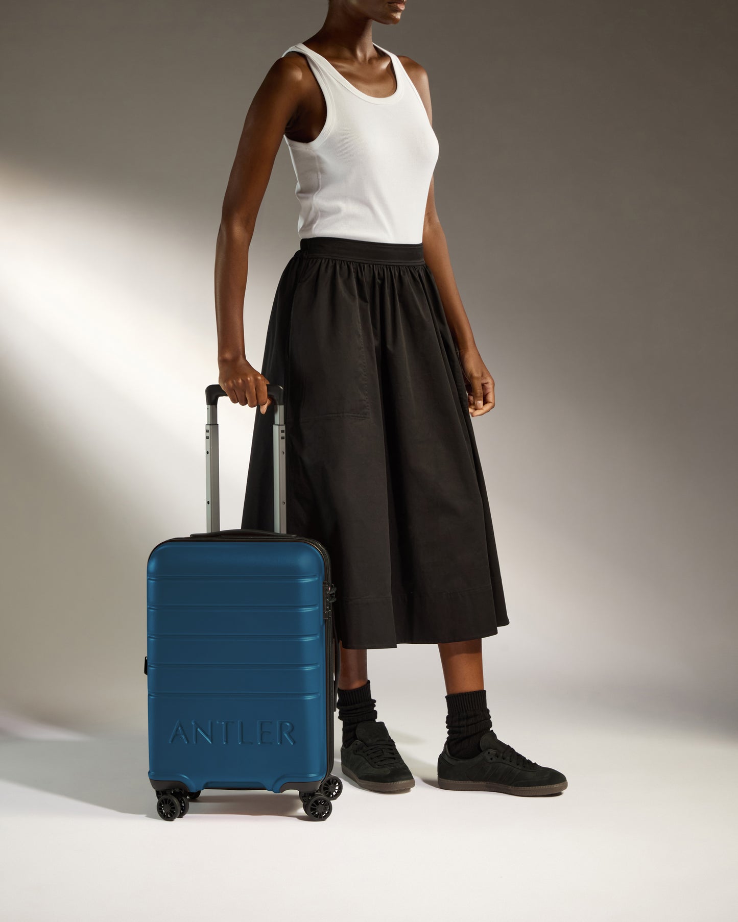 Cabin Suitcase in Bold Blue - Logo
