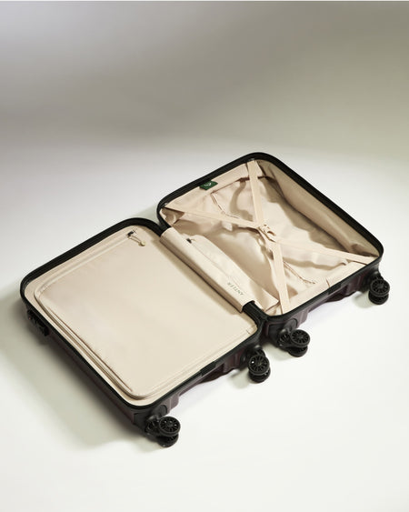 Cabin Suitcase in Cedar Brown - Logo