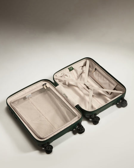 Cabin Suitcase in Antler Green - Single Stripe