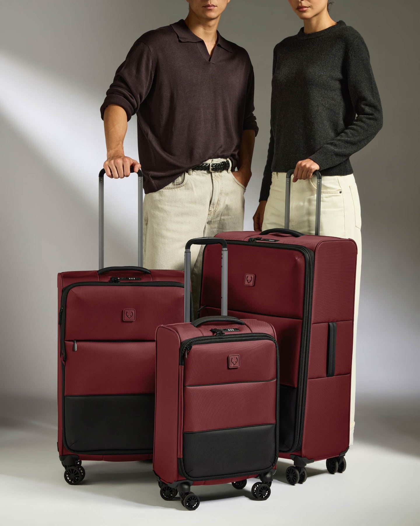 Lightest Suitcase Set in Cedar - Soft Stripe 2.0