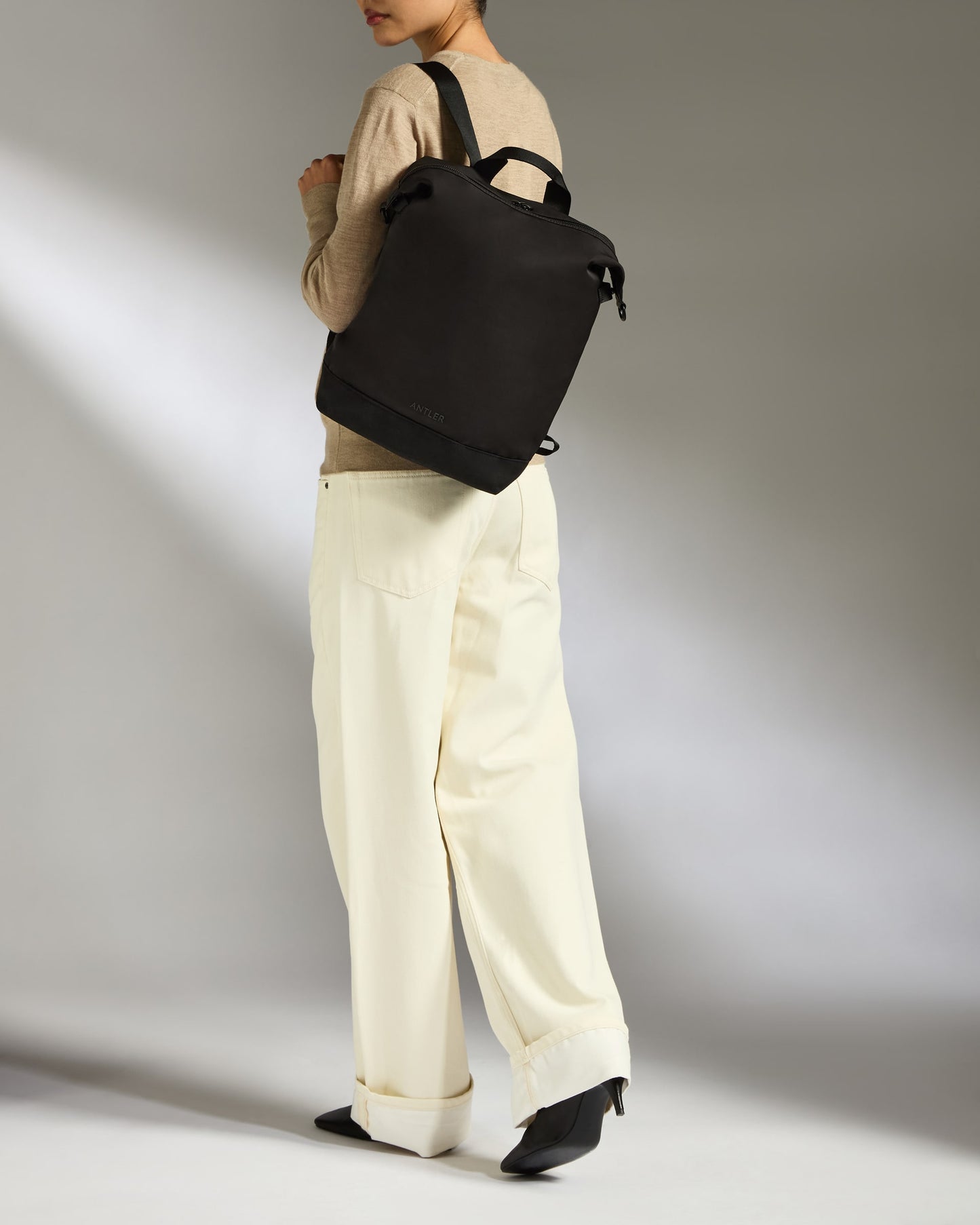 Icon 2-in-1 Tote Backpack in Black