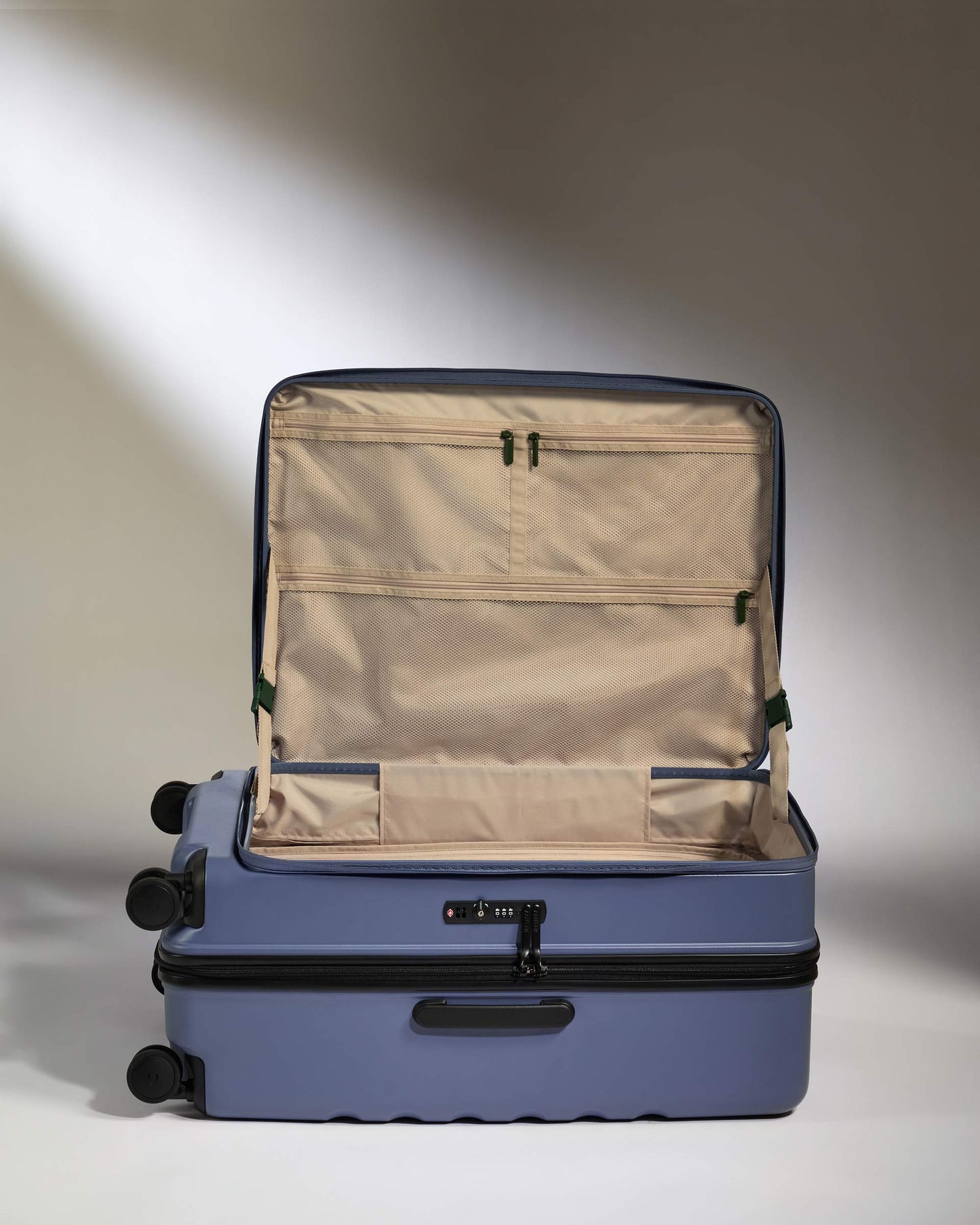 Dual Opening Large Suitcase in Ocean Blue - Icon Stripe