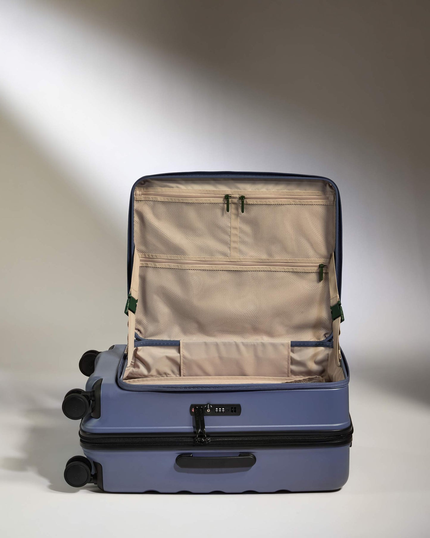 Dual Opening Medium Suitcase in Ocean Blue - Icon Stripe