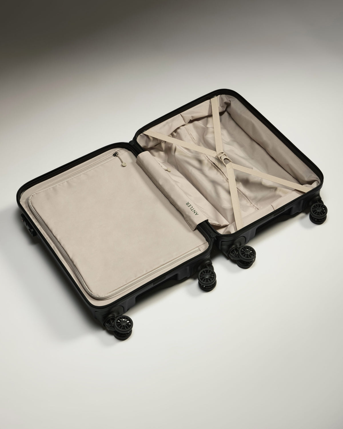 Cabin Suitcase in Black - Logo