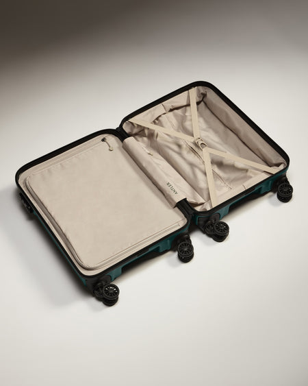 Cabin Suitcase in Dark Teal - Logo