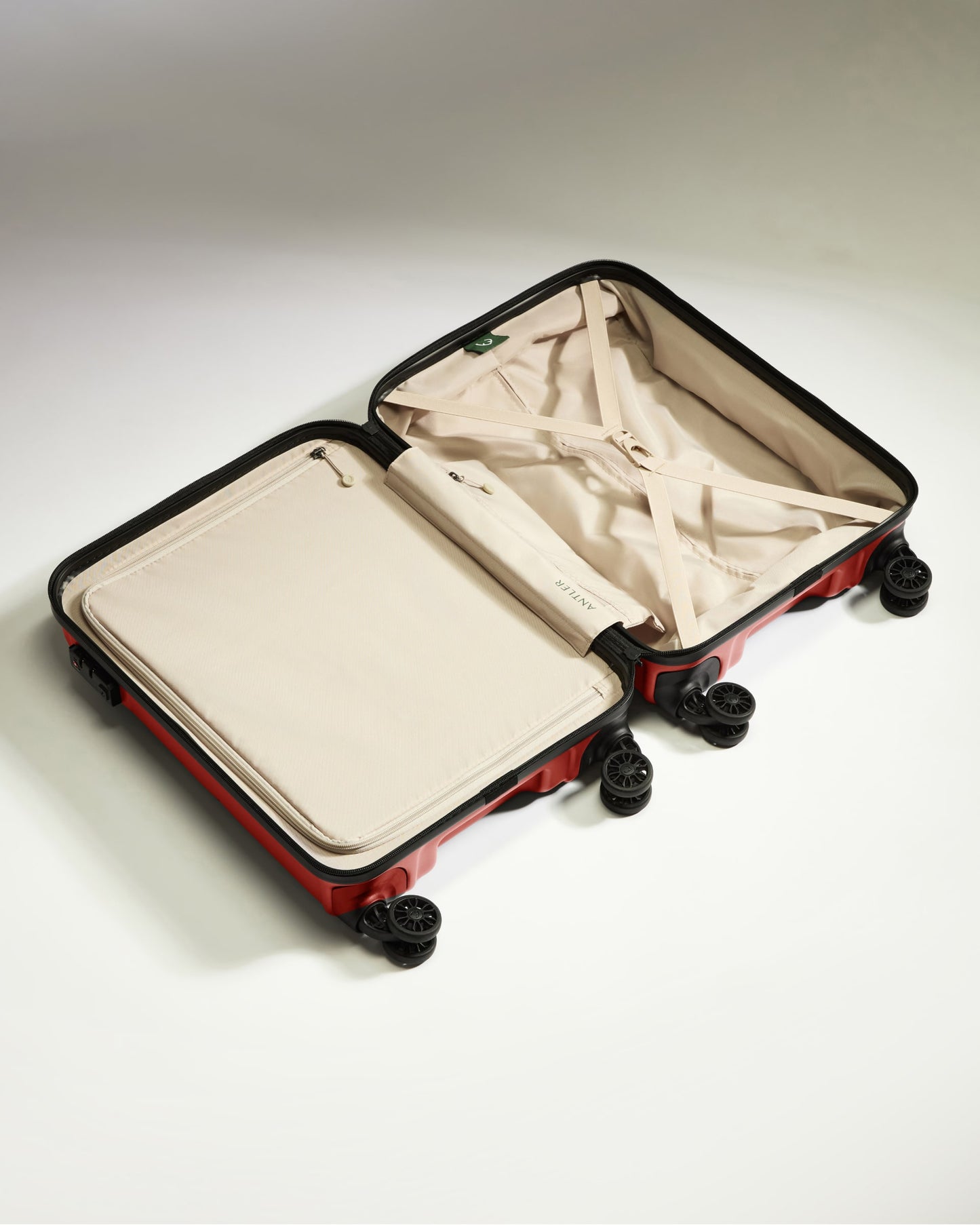 Cabin Suitcase in Red Orange - Logo