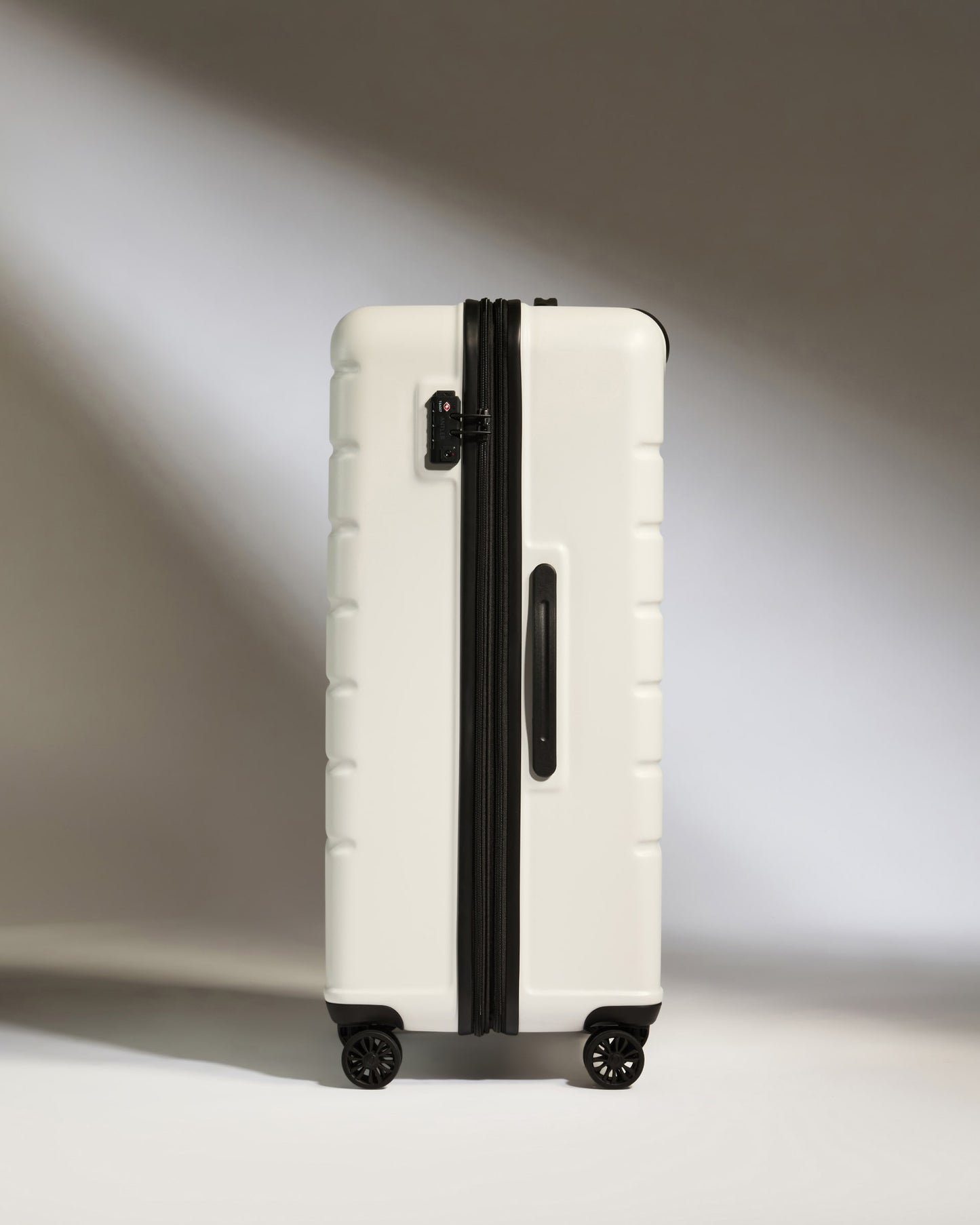 Large Suitcase in Arctic White - Logo