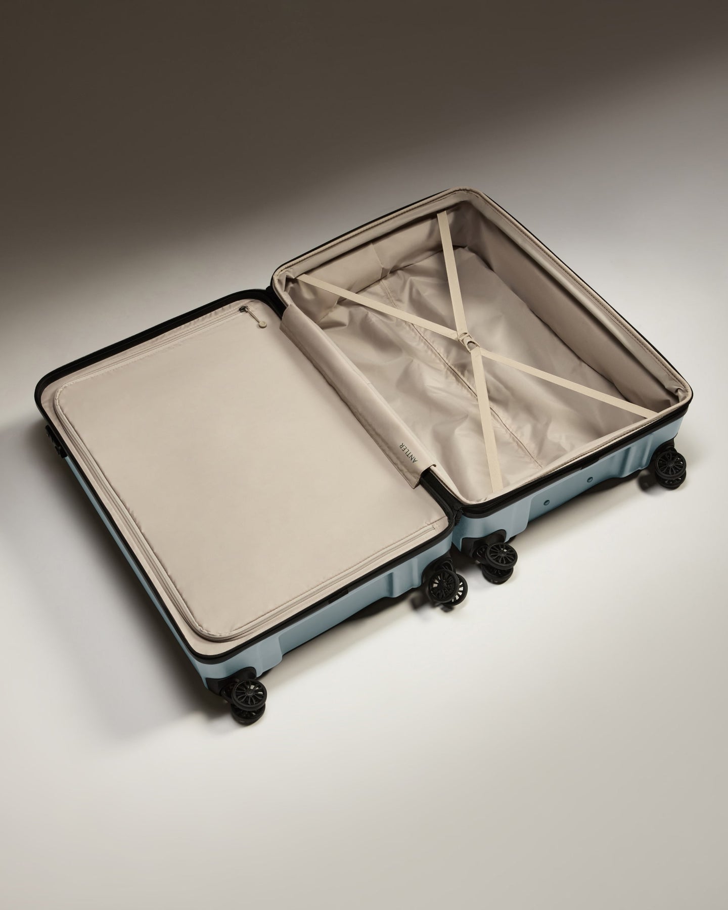 Large Suitcase in Cool Grey - Logo