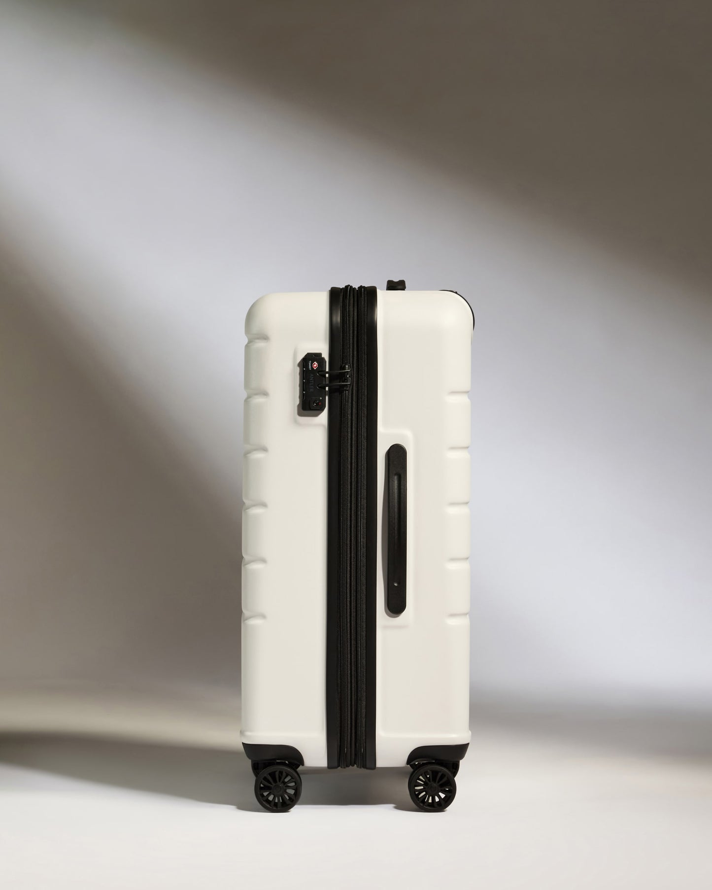 Medium Suitcase in Arctic White - Logo