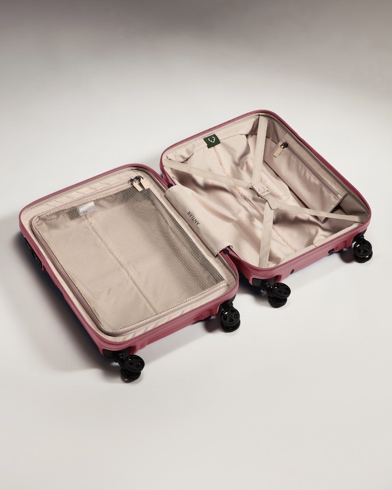 Cabin Suitcase in Clay Pink - Single Stripe