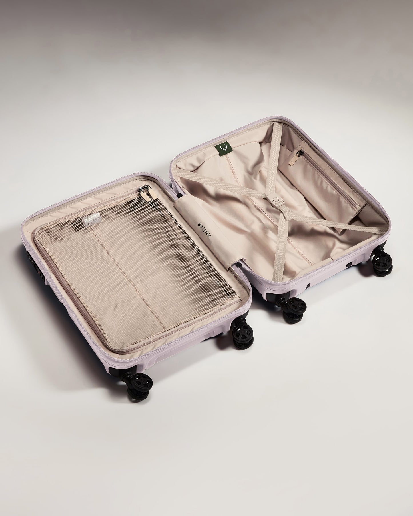 Cabin Suitcase in Dusk Pink - Single Stripe