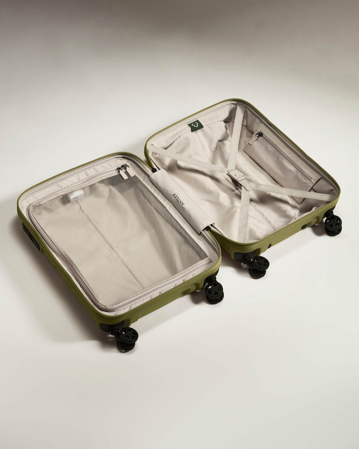 Cabin Suitcase in Reed Green - Single Stripe