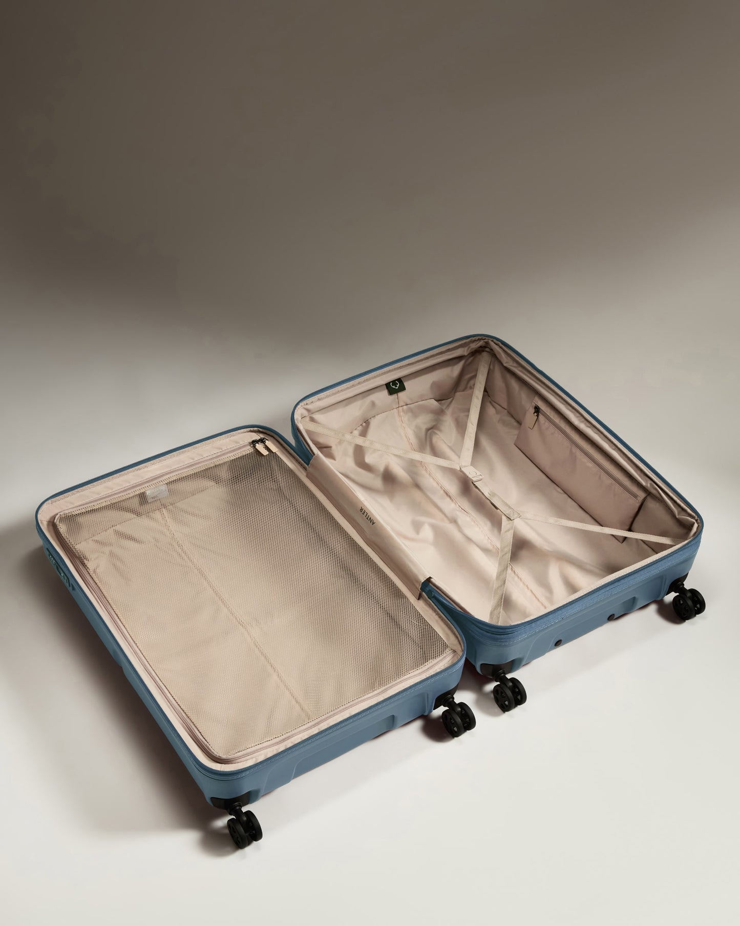 Large Suitcase in Cove Blue - Single Stripe