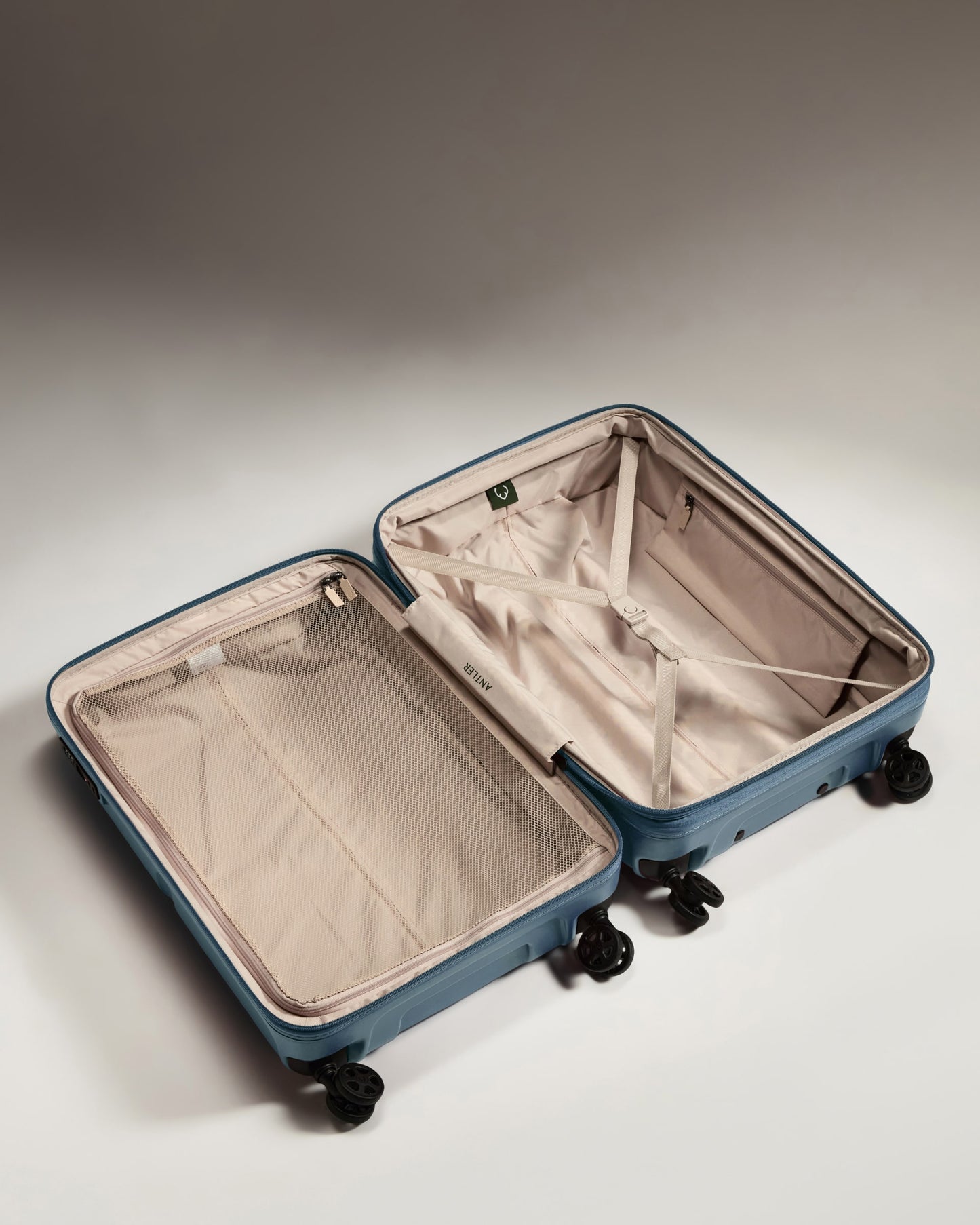 Medium Suitcase in Cove Blue - Single Stripe