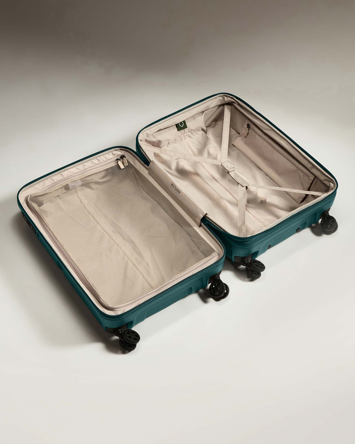 Medium Suitcase in Marsh Blue - Single Stripe