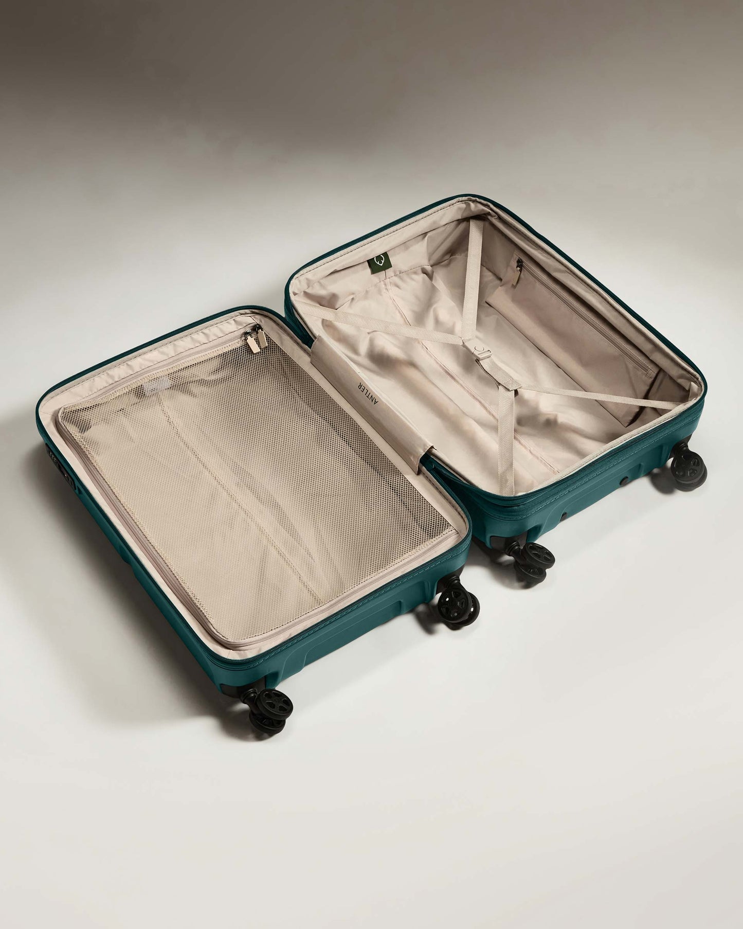 Medium Suitcase in Marsh Blue - Single Stripe