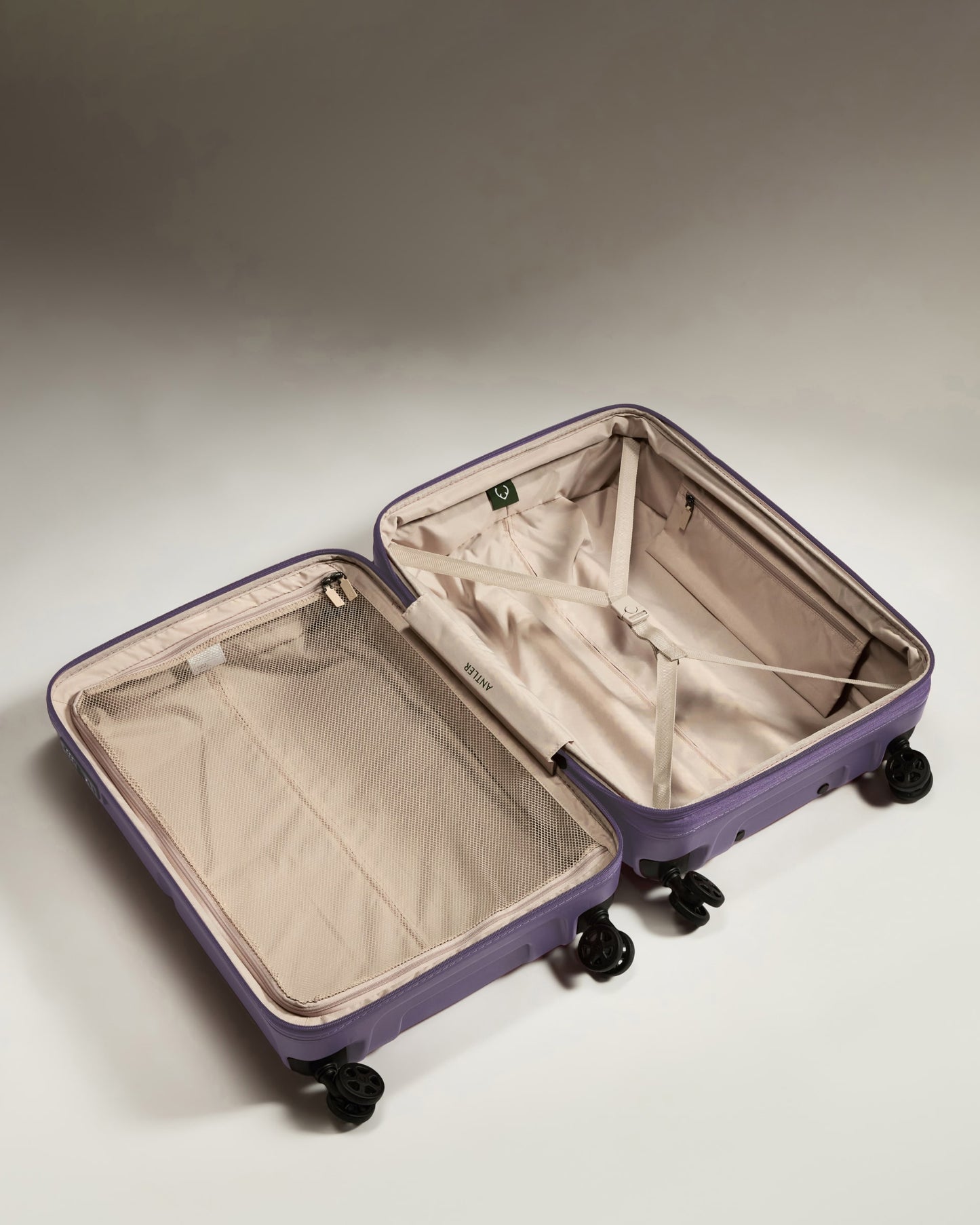 Medium Suitcase in Thistle Purple - Single Stripe