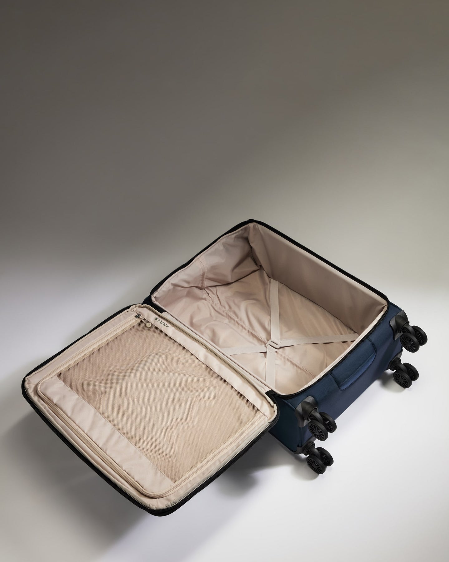 Lightest Medium Suitcase in Indigo Blue - Soft Stripe 2.0