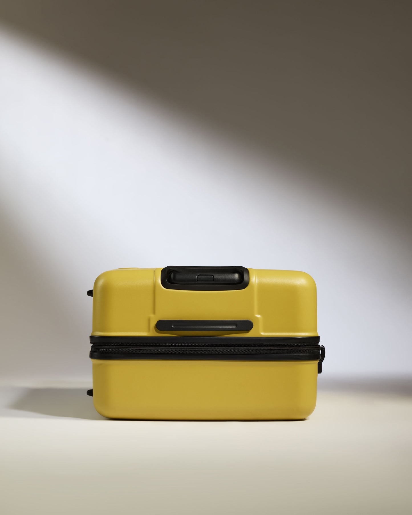 Large Suitcase in Mustard Yellow - Logo