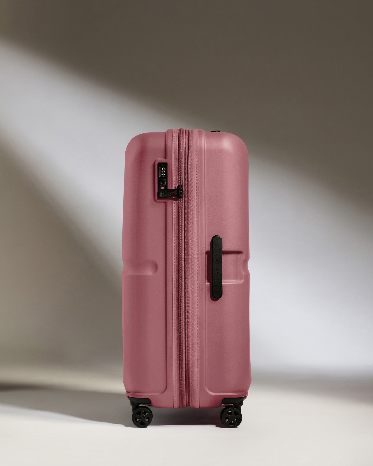 Large Suitcase in Clay Pink - Single Stripe