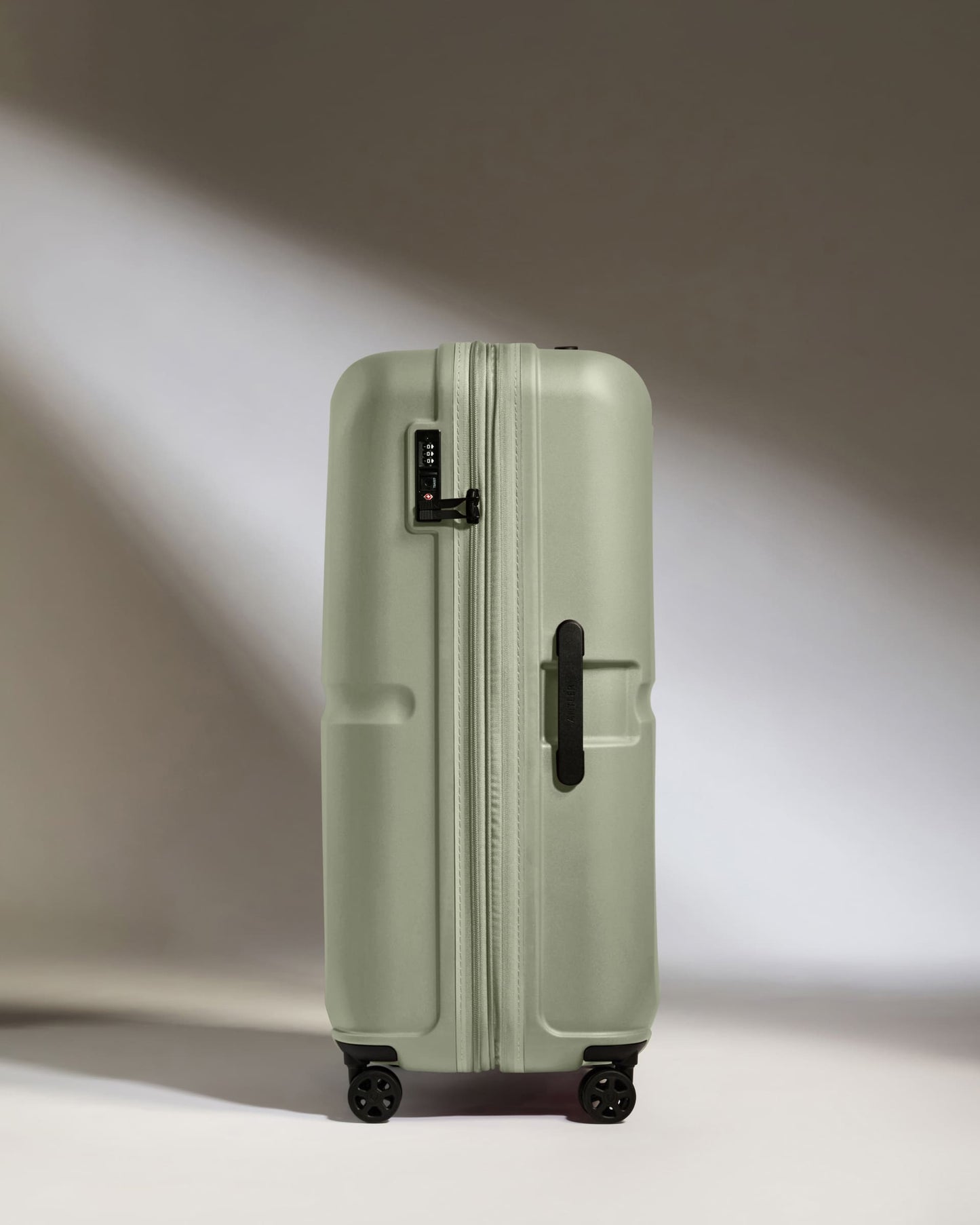 Large Suitcase in Clover Green - Single Stripe