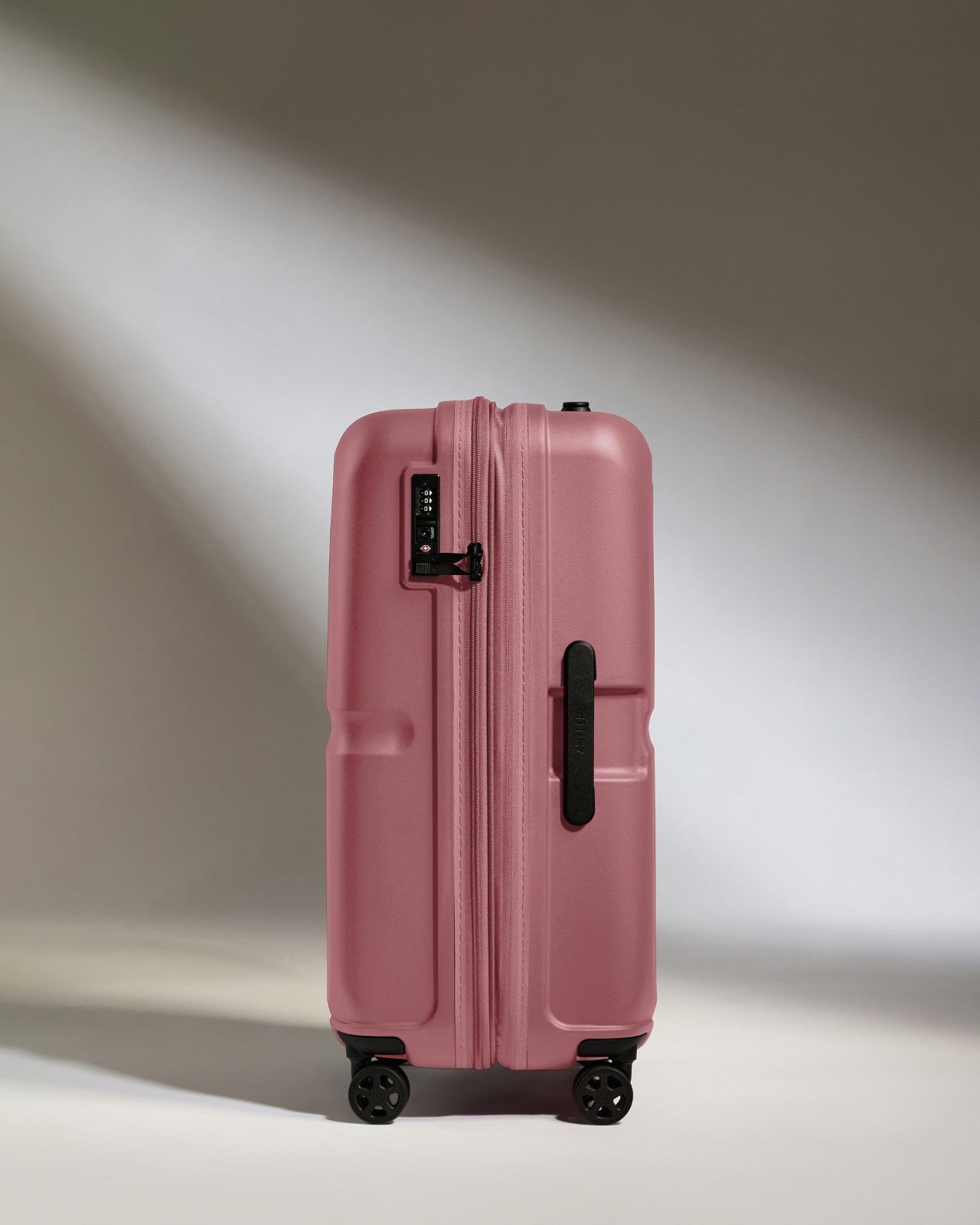 Medium Suitcase in Clay Pink - Single Stripe