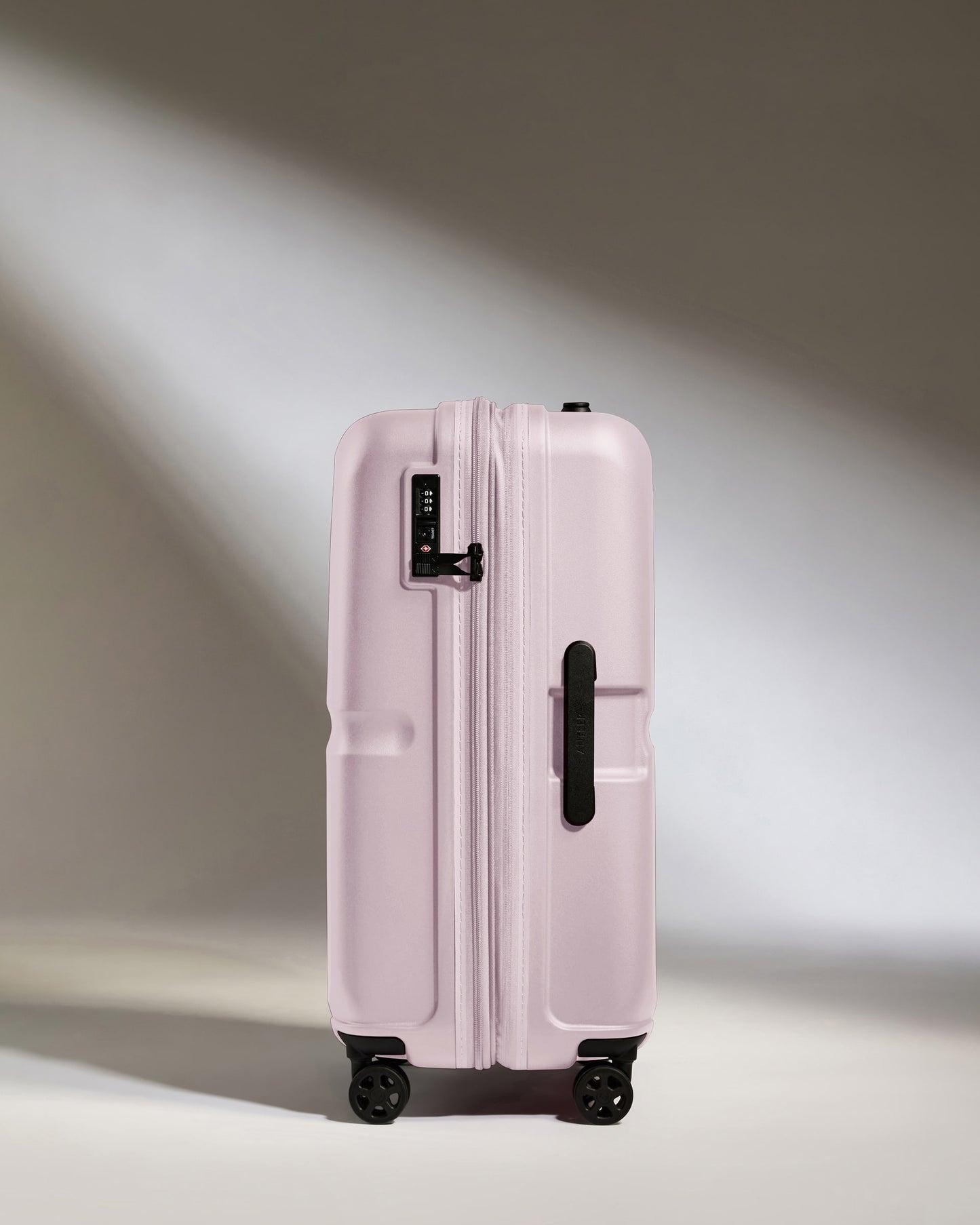 Medium Suitcase in Dusk Pink - Single Stripe