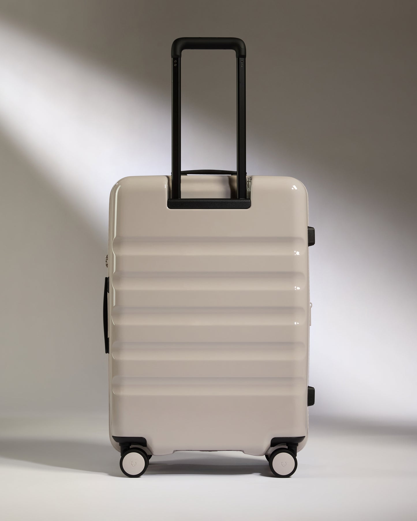 Medium Suitcase in Taupe Gloss - Icon Stripe