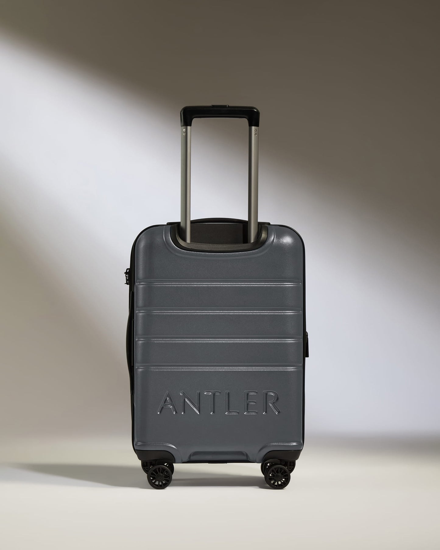 Expandable Cabin Suitcase in Granite - Logo