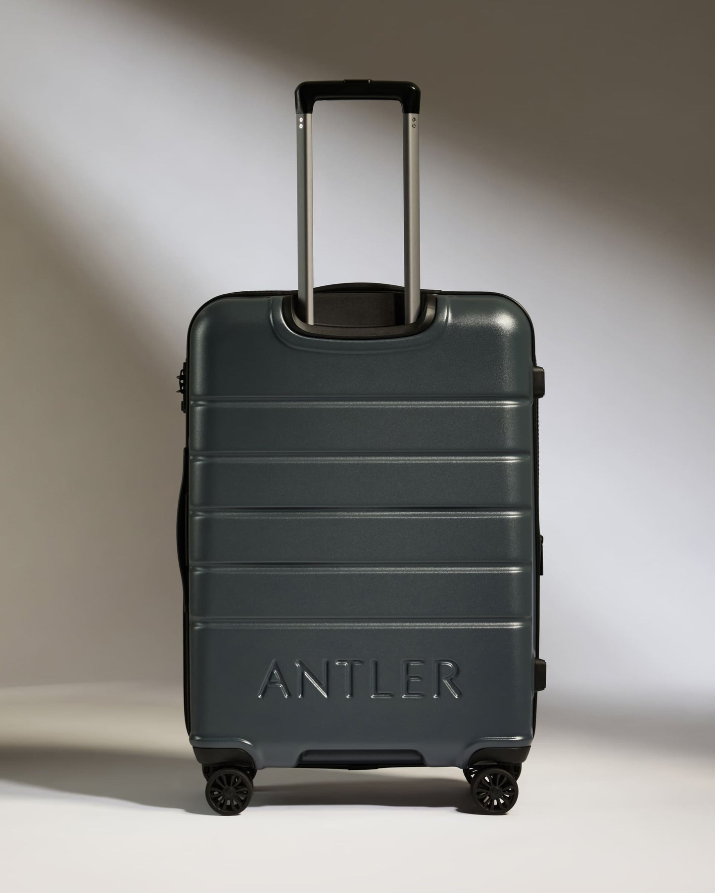 Medium Suitcase in Granite Grey - Logo