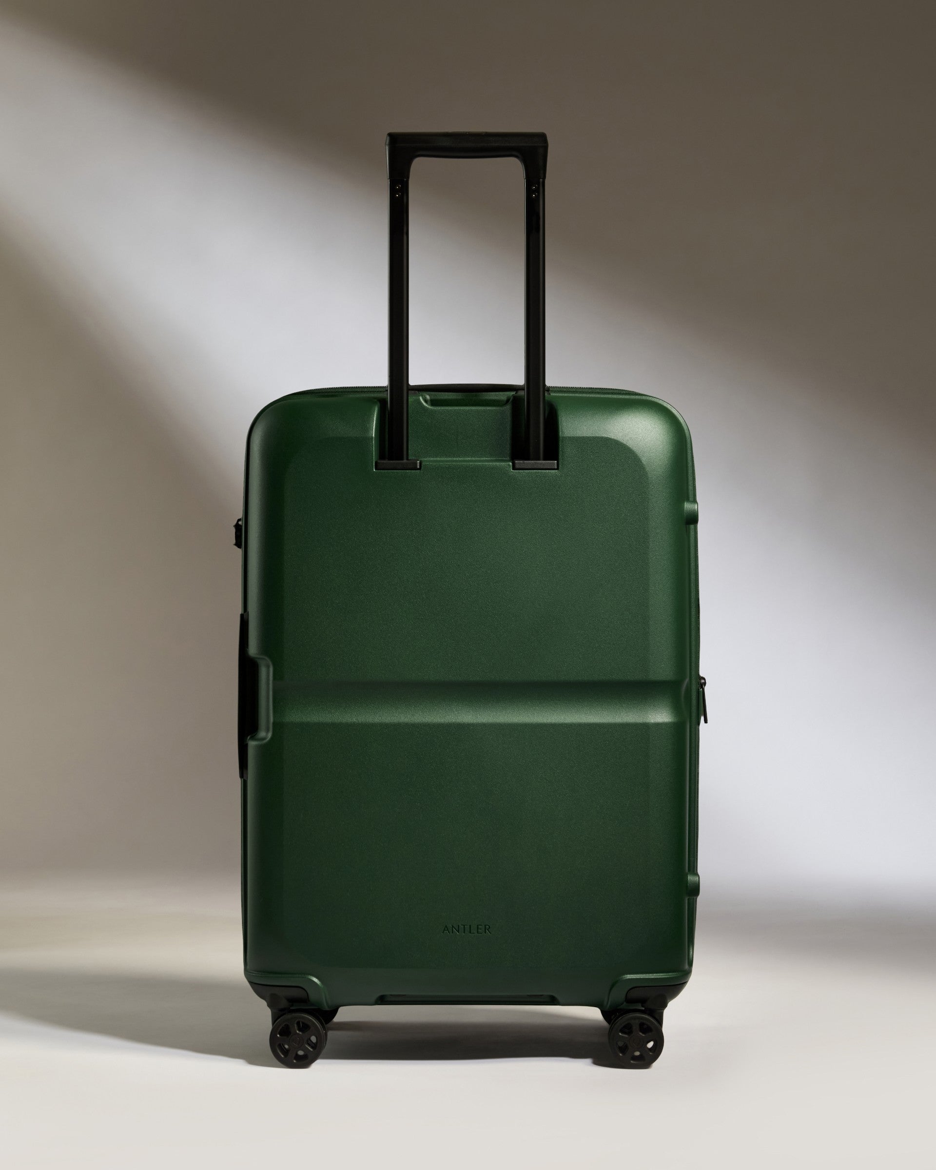 Medium Suitcase in Antler Green Single Stripe