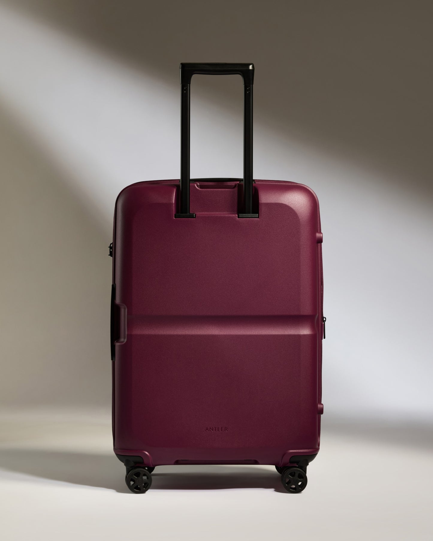 Medium Suitcase in Heather Purple - Single Stripe