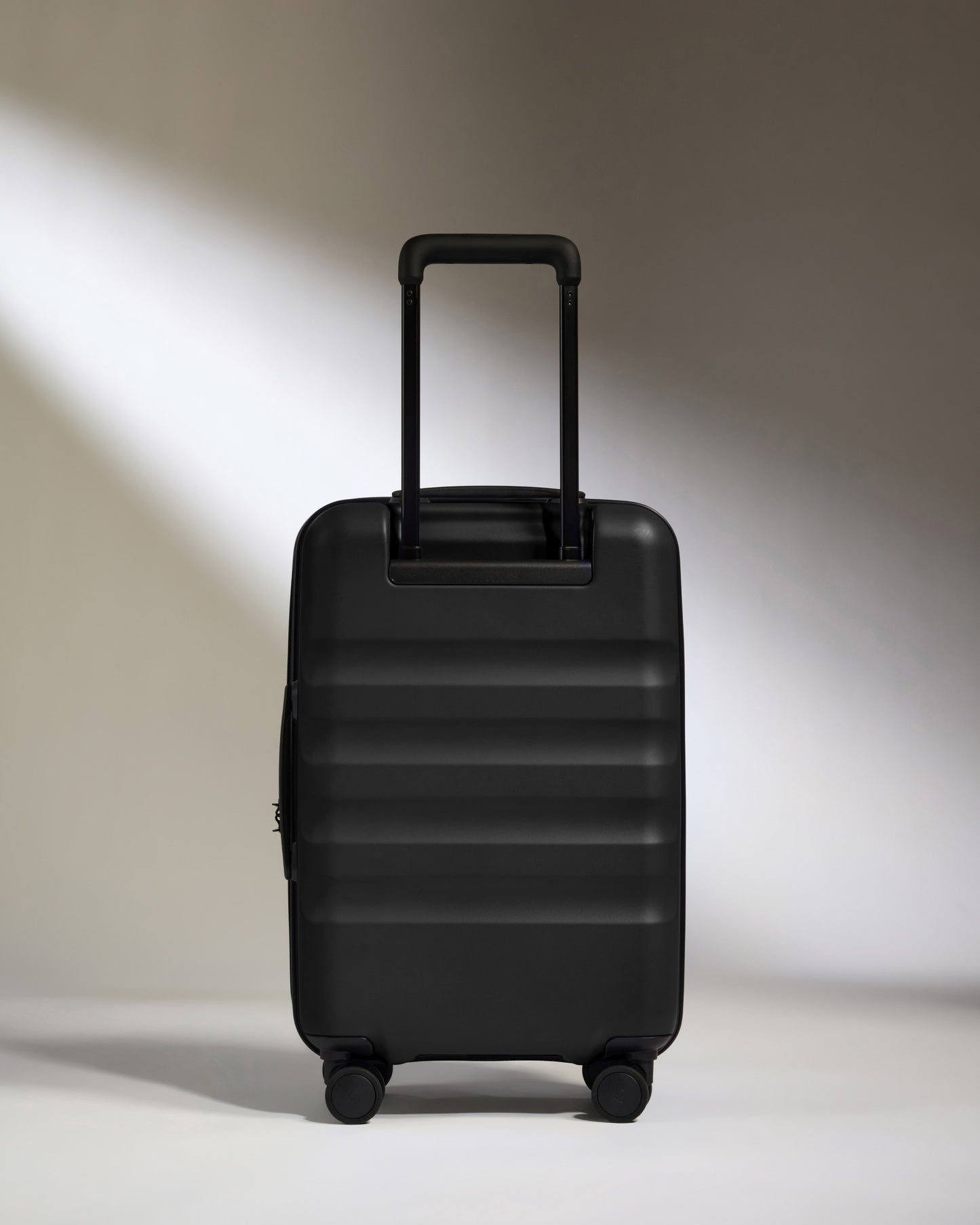Dual Opening Cabin Suitcase in Black - Icon Stripe