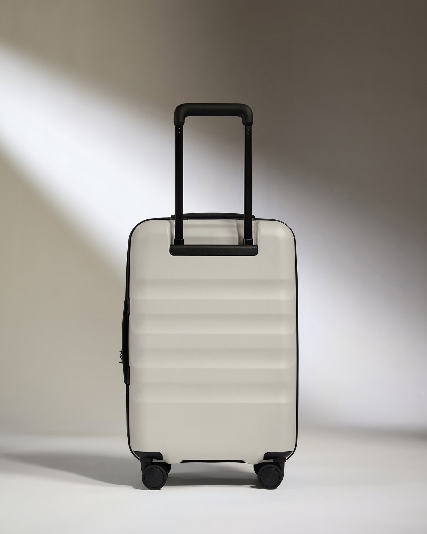Dual Opening Cabin Suitcase in Taupe - Icon Stripe