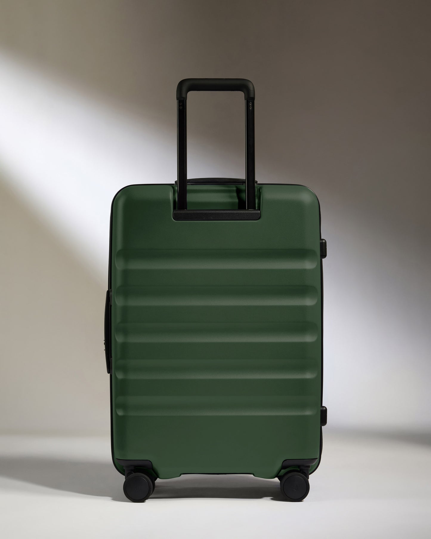 Dual Opening Medium Suitcase in Antler Green - Icon Stripe