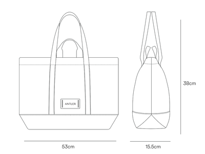 a black and white outline of a bag