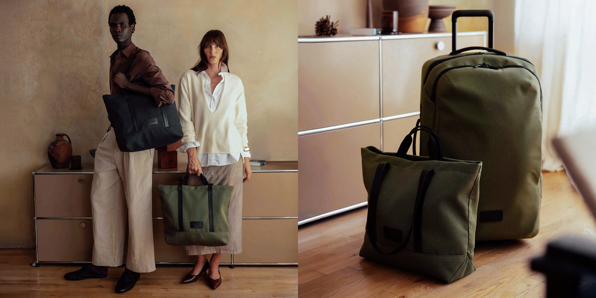 a woman holding a bag