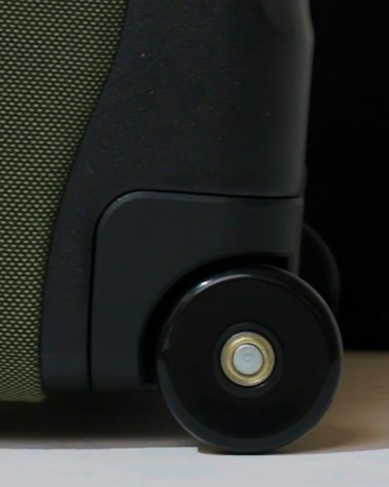 a wheel on a suitcase
