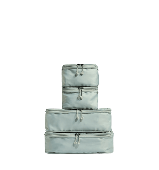 a stack of small bags